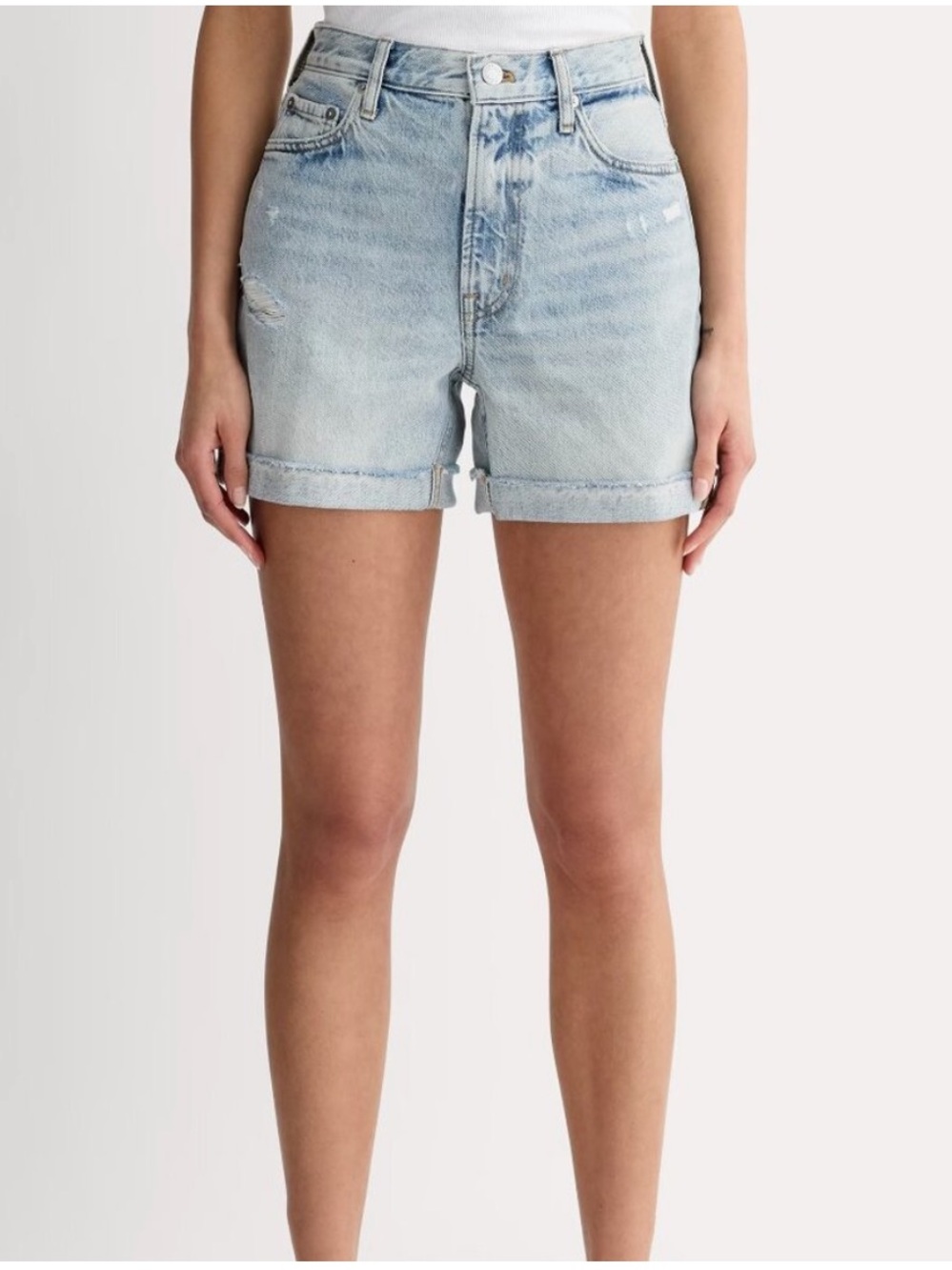 NWT Everlane Light Blue Cheeky Denim Shorts